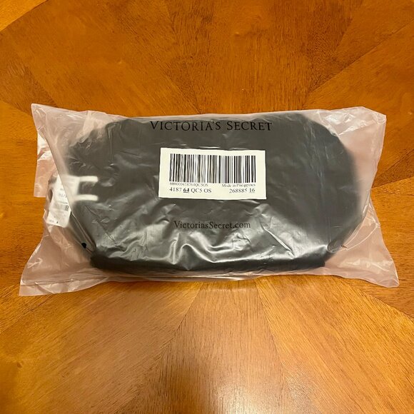 PINK Quilted Puffer Cosmetic Bag - Black - NWT - Picture 4 of 5